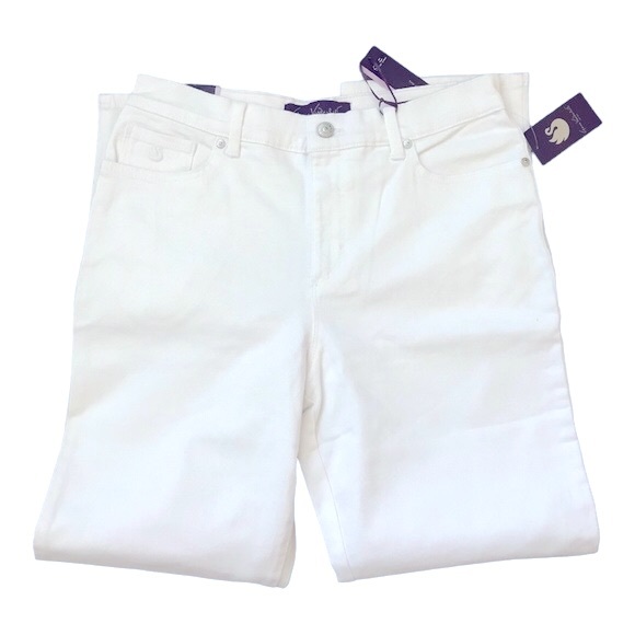 Gloria Vanderbilt Amanda Classic White Jeans Size 10 Short 29” Inseam - Picture 2 of 6
